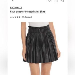 Adorable leather skirt